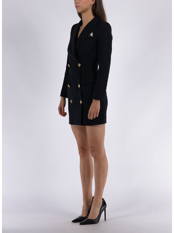ABITO ROBE MANTEAU DOPPIOPETTO, 110 NERO, small