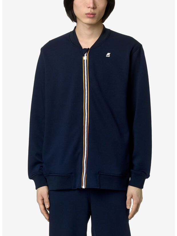 FELPA FULL ZIP ABEL SPACER, K89 BLUE DEPTH, large