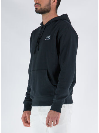 FELPA UNI-SSENTIALS HOODIE UNISEX, BK BLACK, small