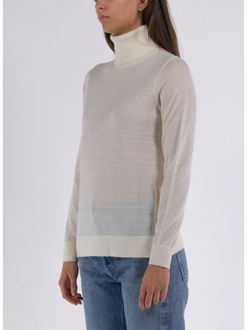 PULLOVER DOLCEVITA CON BOTTONI LATERALI, 110 BONE, small