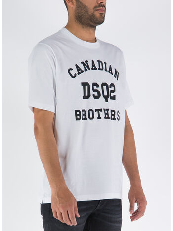 T-SHIRT CANADIAN BROTHERS, 100 WHITE, small