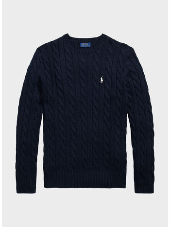 MAGLIONE GIROCOLLO, HUNTER NAVY W/ C8135 PP, small