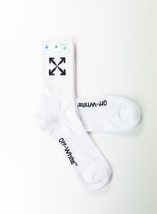 CALZINI ARROW MID SPORT, WHITE/BLACK, large