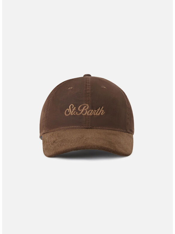 CAPPELLO BASEBALL WAX CORDUROY S, 00128M 18 EMB, medium