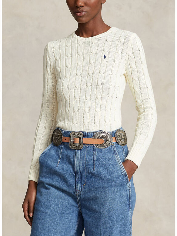 MAGLIONE GIROCOLLO JULIANNA, CREAM, medium