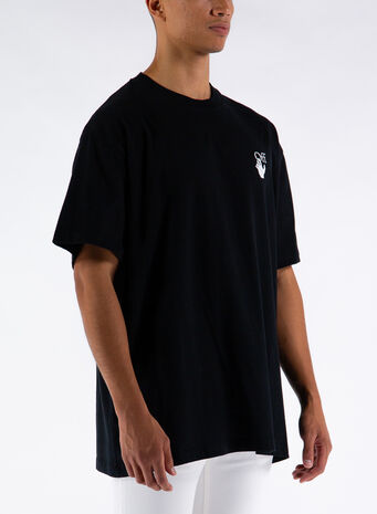 T-SHIRT CARAVAGGIO LUTE S/S OVER TEE, 1084BLACKMULTI, small