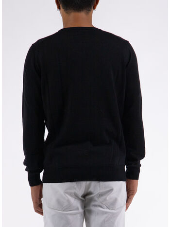 MAGLIONE GIROCOLLO RASATO, 13 NERO, small