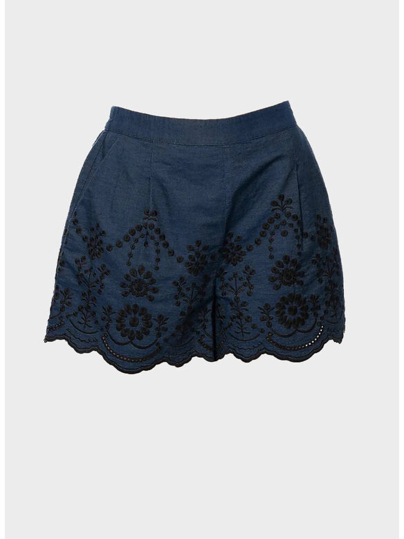 SHORTS AMANI, 01309L CHAMBRAY D MORRIS FLOWER 61 EMB, medium