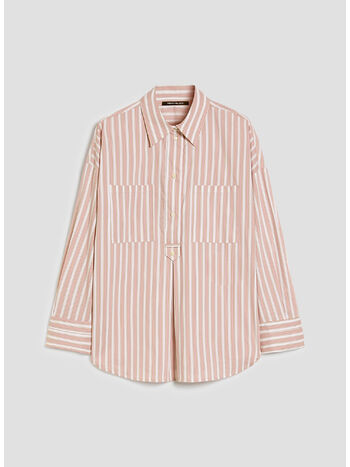 CAMICIA AMPIA IN POPELINE, 005 FONDO BIANCO, small