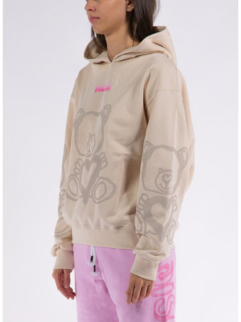 FELPA HOODIE BEAR, CREMA, small