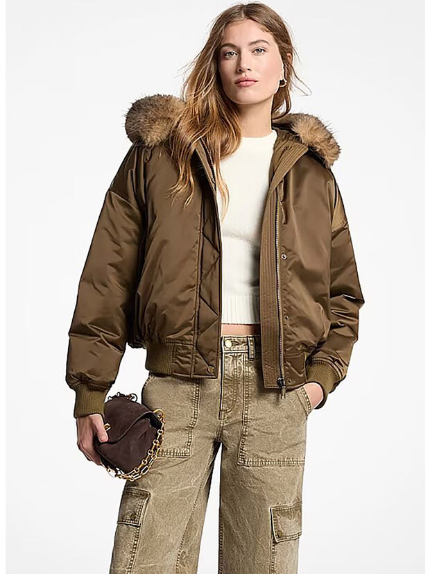 BOMBER IN RASO CIR&Egrave;, 303 DUFFLE, large