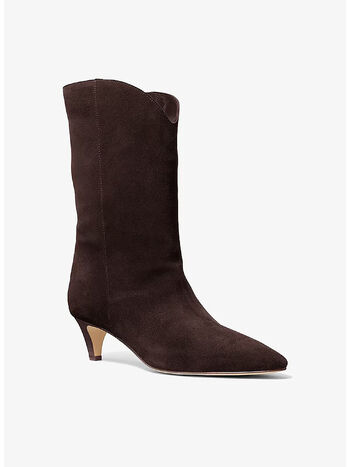 STIVALE DANIELA IN PELLE SCAMOSCIATA, 251 CHOCOLATE, small