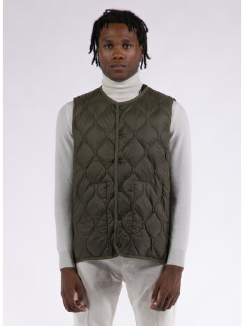 GILET MILITARY CREW NECK, D.OLIVE, small