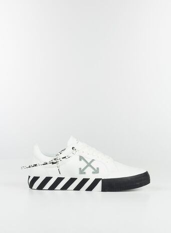SCARPA BASSA VULCANIZZATA CANVAS, 0155WHITEGREEN, small