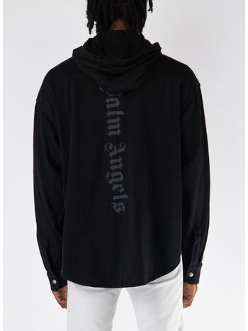GIACCA CLASSIC LOGO HOODED, 1010 BLACK/BLACK, small