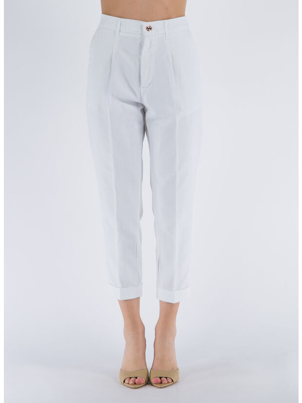 PANTALONE FEBE, 1000 BIANCO, large