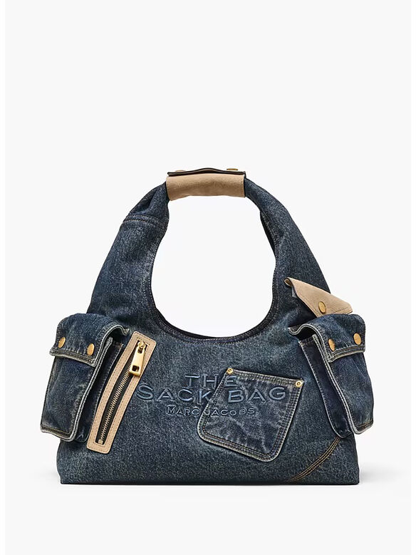BORSA THE SACK DENM, 427 DARK WASH INDIGO, medium