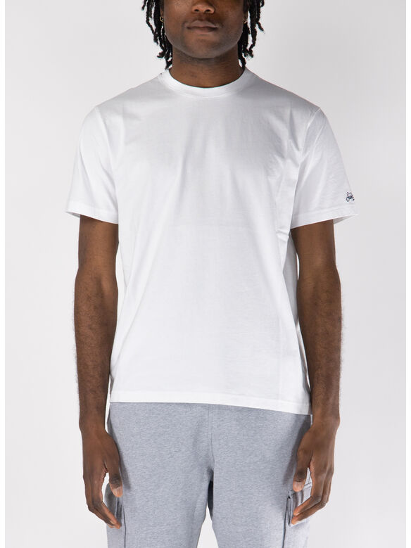 T-SHIRT A MANICA CORTA CON LOGO RICAMATO, 00049H 01N EMB, medium