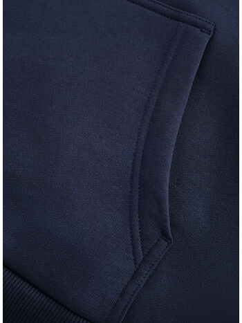 FELPA HOODIE ORIGINAL SMALL LOGO, BLUE SHADOW, small