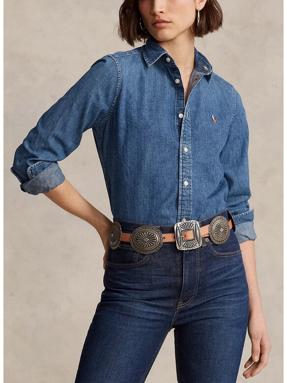 CAMICIA  IN DENIM, MERCED WASH, medium