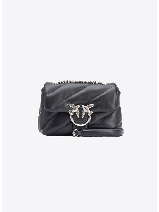 BORSA LOVE PUFF MINI, Z99O NERO ARGENTO, large