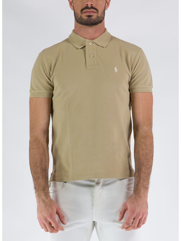 POLO A MANICHE CORTE, COASTAL BEIGE/C8133, medium