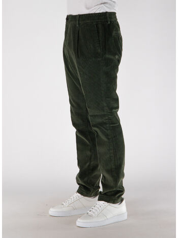 PANTALONE IN VELLUTO MITTE, 695 VERDE, small