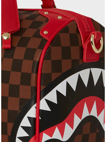 BORSA DUFFLE RED SHARKS IN PARIS BOX MINI, SHARKS IN PARIS, small