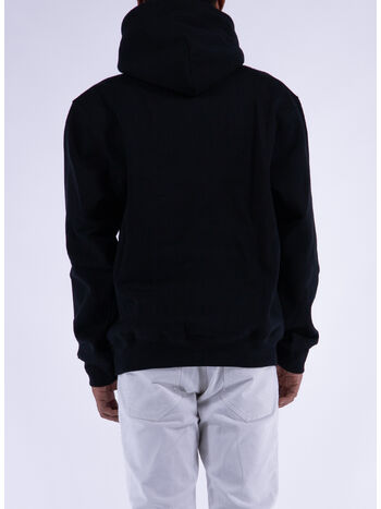 FELPA HOODED, 0D2XX BLACK/WHITE, small