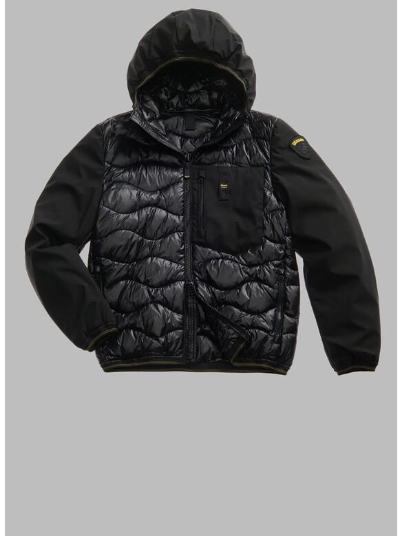 PIUMINO CON IMBOTTITURA MISTA ALBERT, 999 NERO, medium