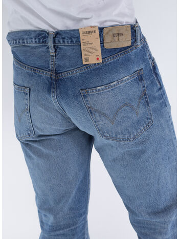 JEANS REGULAR TAPERED MEDIUM DENIM, 01.O8 MID DARK USED, small