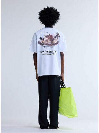 T-SHIRT TROPICAL, WHITE, small