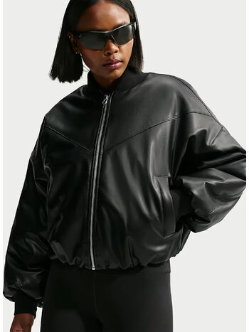 GIACCA BOMBER, 010 BLACK/BLACK, small