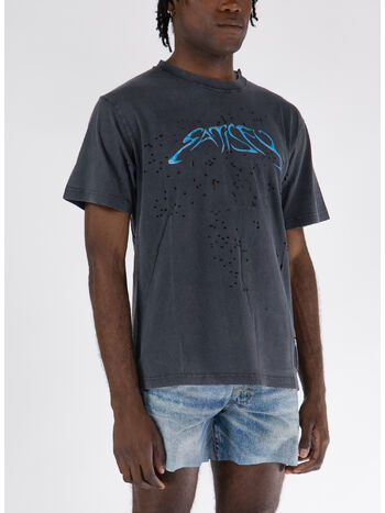 T-SHIRT MOTHTECH TEE UNISEX, AGED BLACK, small