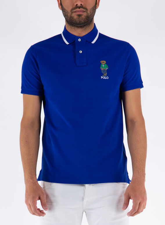 POLO A MANICHE CORTE, 001HERITROYALBEABEAR, medium