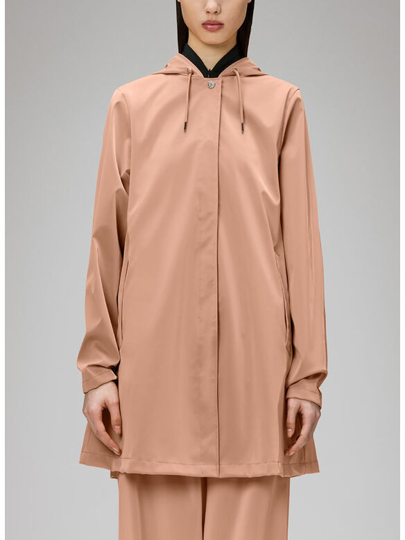 GIACCA CON CAPPUCCIO A-LINE IMPERMEABILE, 104 COY, medium