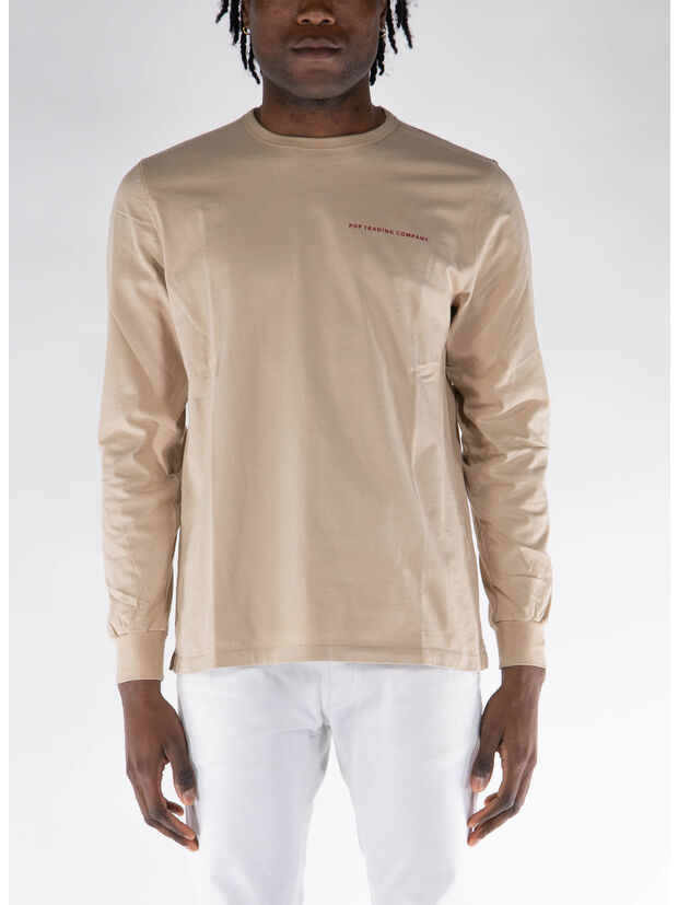 T-SHIRT CON LOGO, WHITE PEPPER/RIO RED, large