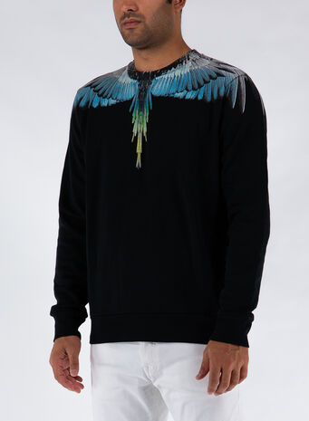 FELPA WINGS REGULAR CREWNECK, 1040BLACKLIGHTBLUE, small