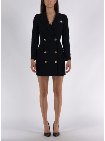 ABITO ROBE MANTEAU DOPPIOPETTO, 110 NERO, small