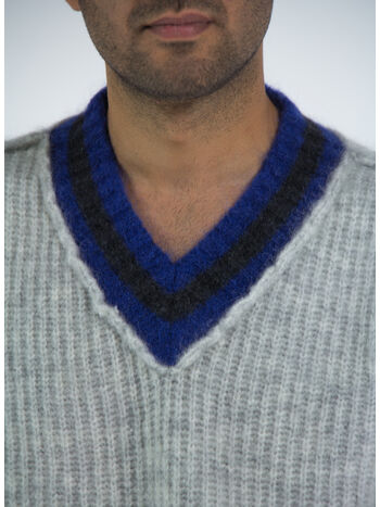 MAGLIONE MISTO LANA CON SCOLLO A V, AASH ASH, small