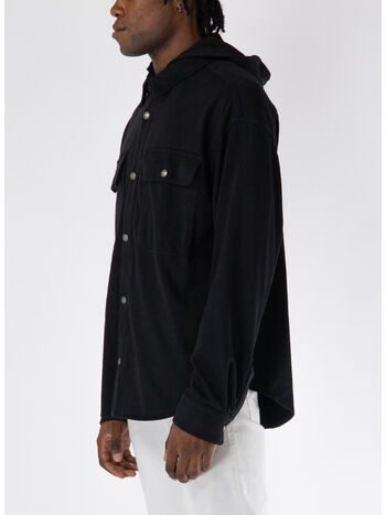 GIACCA CLASSIC LOGO HOODED, 1010 BLACK/BLACK, small