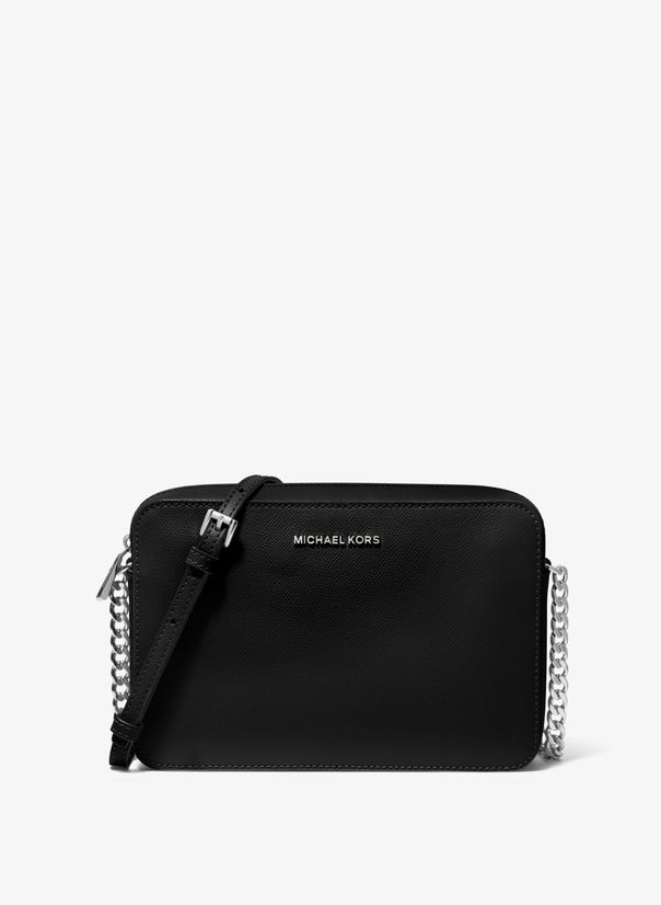 MICHAEL DI MICHAEL KORS BORSA A TRACOLLA JET SET GRANDE IN PELLE SAFFIANO  Black | Selecteur