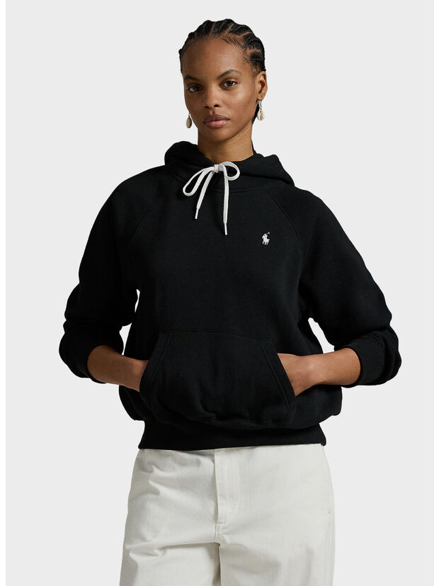 FELPA HOODIE, POLO BLACK, large