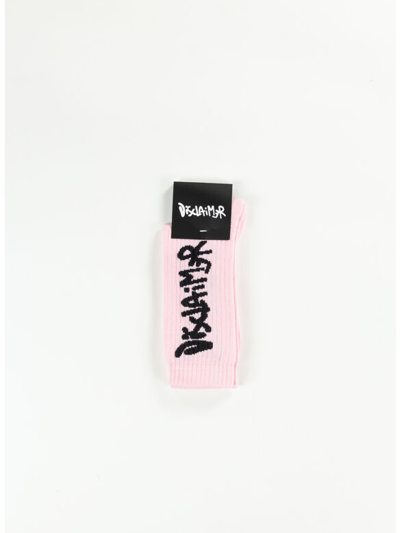 CALZINI CON LOGO, ROSA, medium