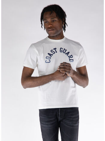 T-SHIRT COAST GUARD, WHITE, small