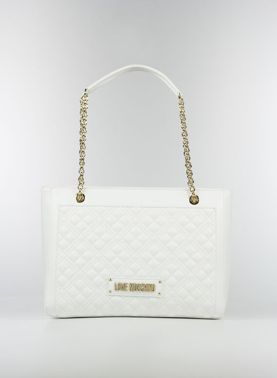 BORSA SHOPPER, 100BIANCO, medium