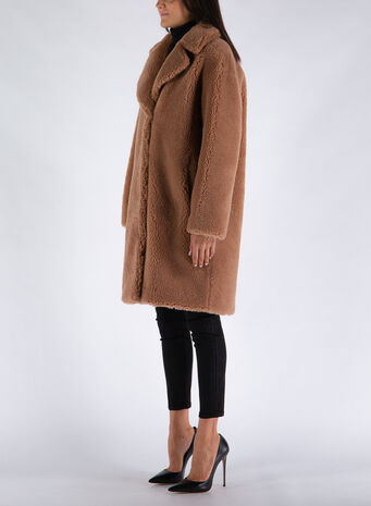 CAPPOTTO CAMILLE COCOON COAT, 10500SAND, small