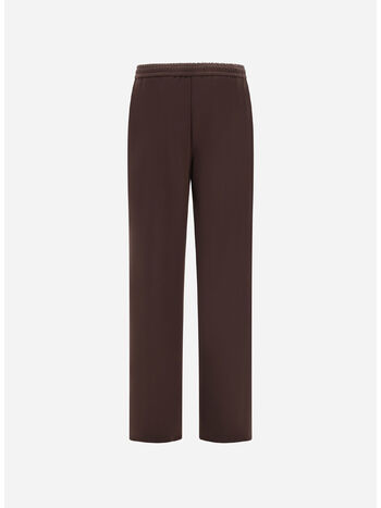 PANTALONE IN TESSUTO, 8800 MARRONE SCURO, small