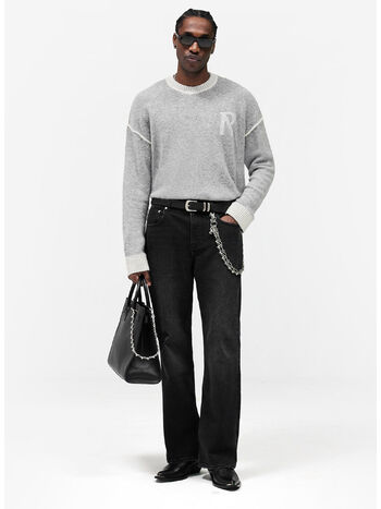 JEANS BOOT CUT, 03 AGED BLACK, small