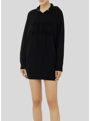 ABITO A FELPA CON LOGO RICAMATO, 110 NERO, small